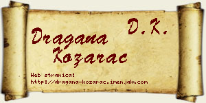 Dragana Kozarac vizit kartica